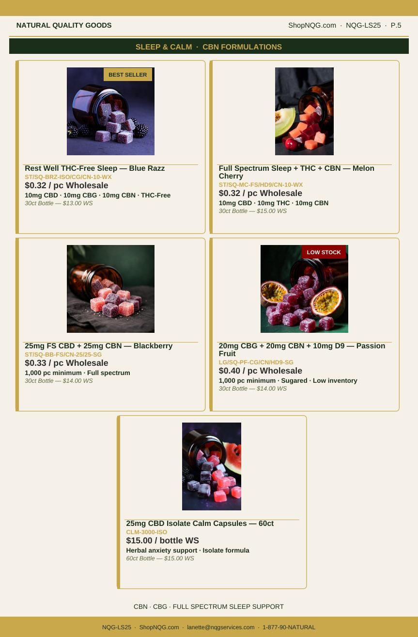 NQG Wholesale Catalog page 5