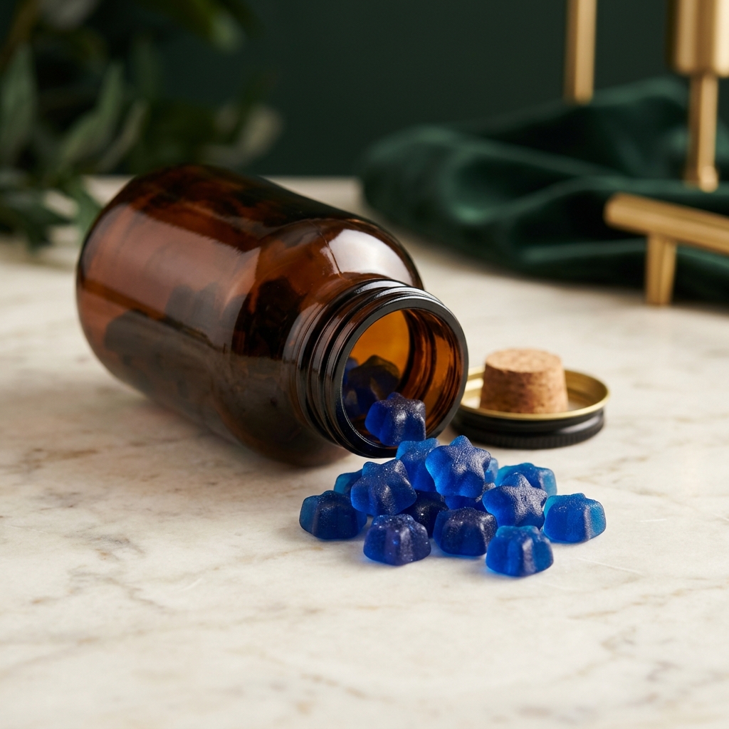 30 MG THC FREE SLEEP GUMMIES BLUE RAZZ 10 MG CBD 10 MG CBG 10 MG CBN WAX